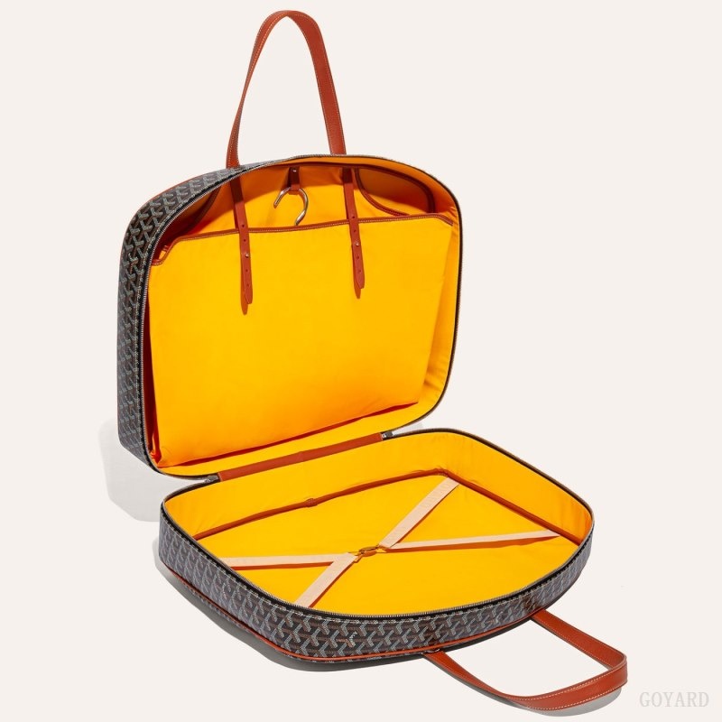 Goyard SAVILE ROW GARMENT BAG 黒 ブラウン | DHYX9544