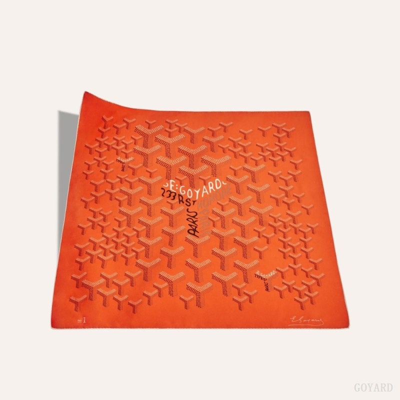 Goyard SCARF N°1 オレンジ | FMPU2216