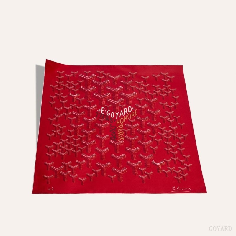 Goyard SCARF N°1 赤 | JWKK5951