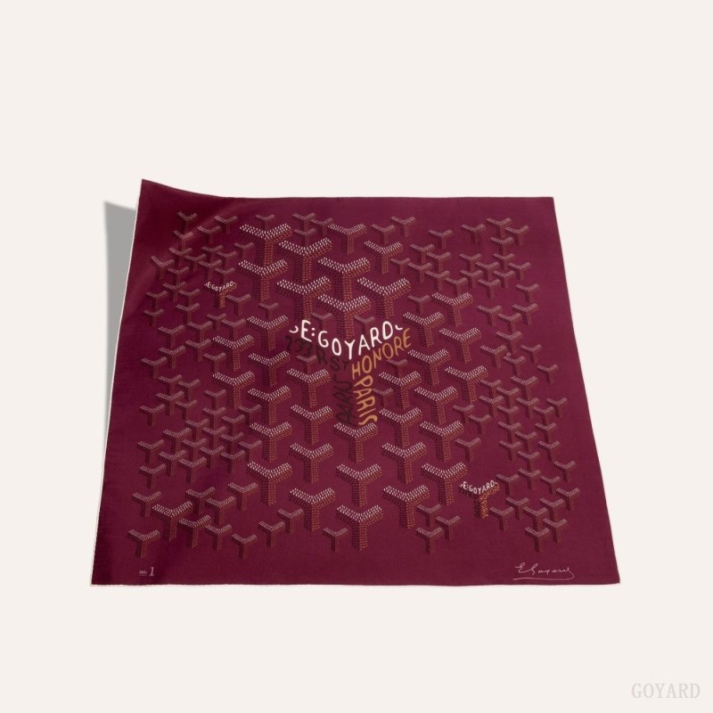 Goyard SCARF N°1 ボルドー | UAIT9106