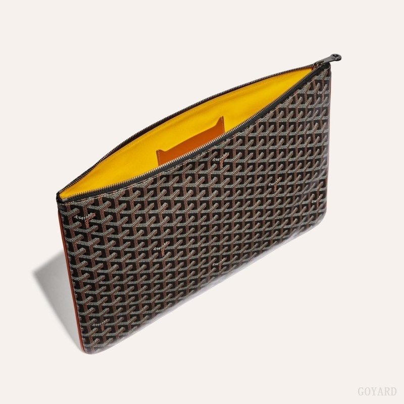 Goyard SENAT GM DOCUMENT CASE 黒 ブラウン | ESHM7680