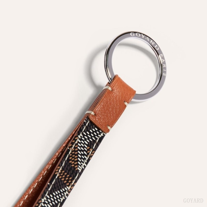 Goyard SESAME KEY RING 黒 ブラウン | TQVI7693