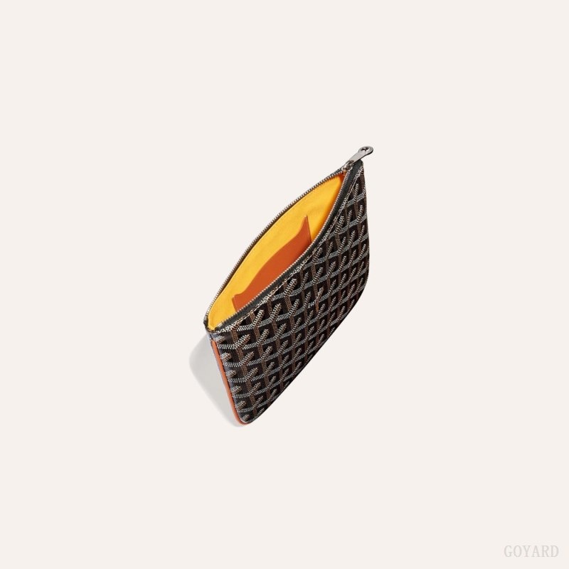 Goyard SÉNAT MINI WALLET 黒 ブラウン | XLMW7273