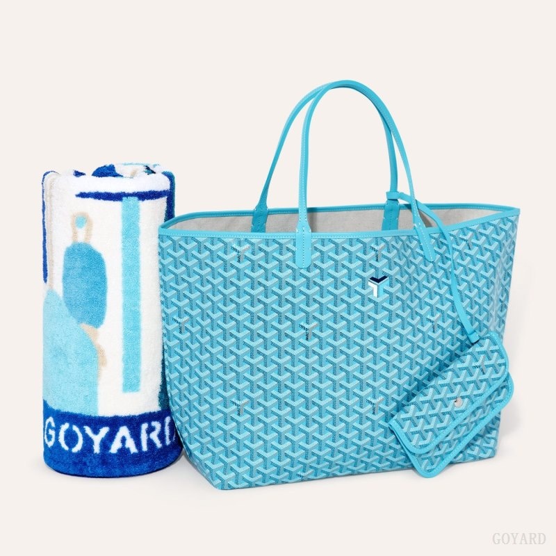 Goyard Saint Louis GM Bag and Balise Beach Towel ターコイズ | MLIS8015