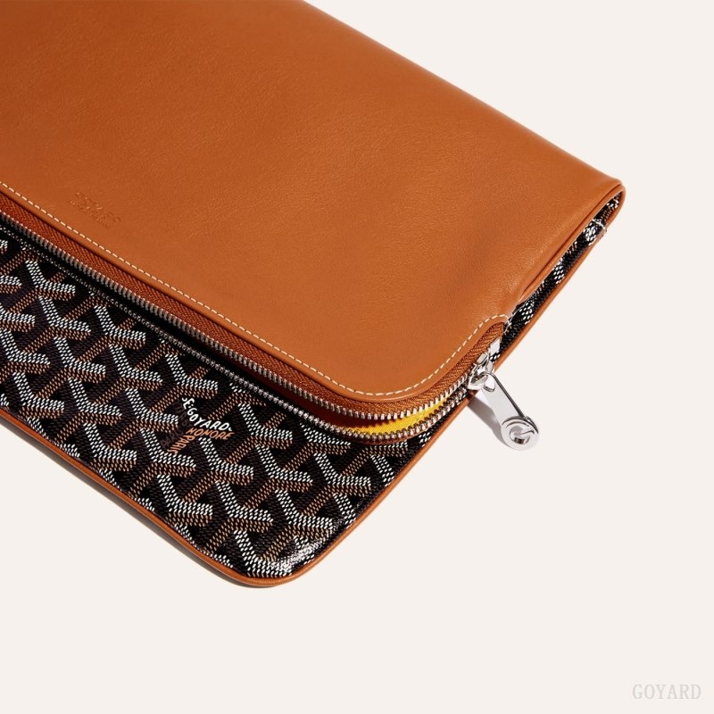 Goyard Sainte-Marie GM Clutch 黒 ブラウン | YACJ4632