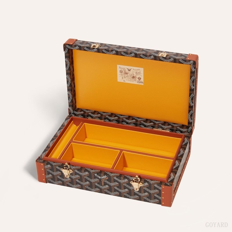 Goyard VENDÔME JEWELLERY CASE 黒 ブラウン | WVIO0758