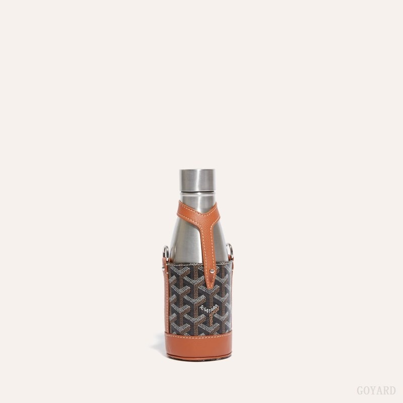 Goyard Yonne PM Case & Flask 黒 ブラウン | LFHX5531